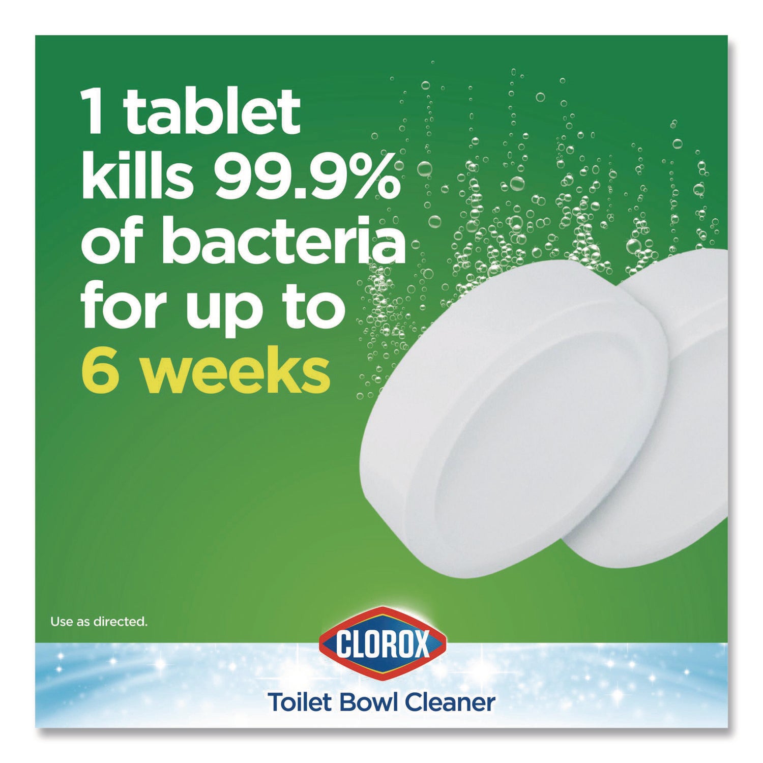 Ultra Clean Toilet Tablets Bleach, 3.5 oz Tablet, 2/Pack