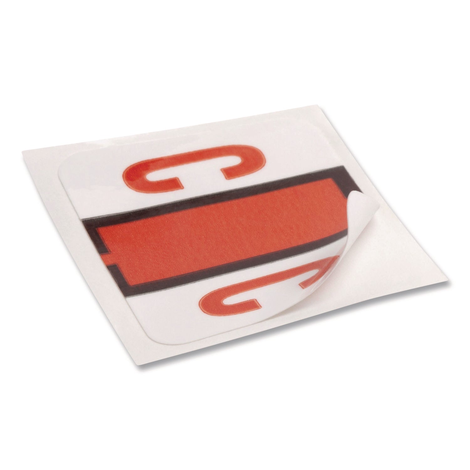 Smead BCCR Bar-Style Color-Coded Labels - C - x 1 1/4" Width x 1" Length - Dark Orange - Laminated - 1 Roll