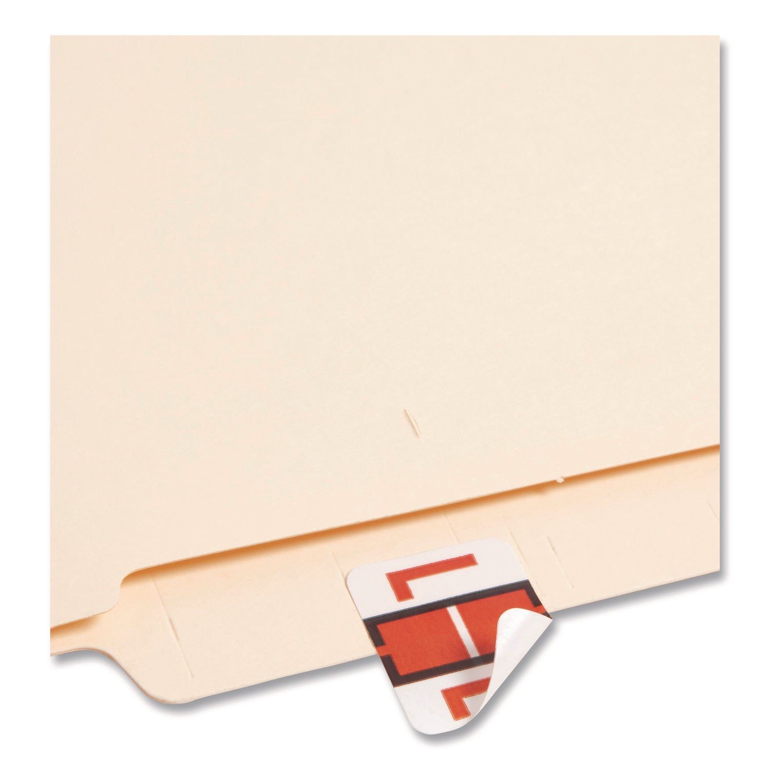 Smead BCCR Bar-Style Color-Coded Labels - L - x 1 1/4" Width x 1" Length - Dark Orange - Laminated - 1 Roll