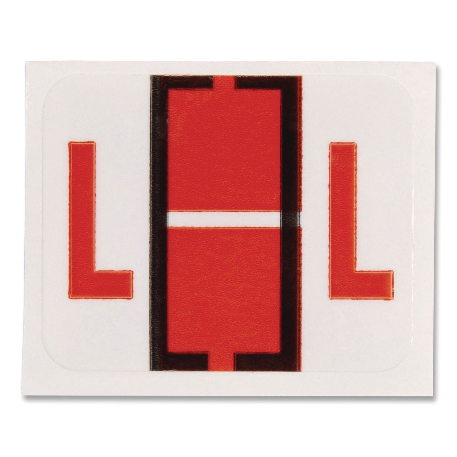 Smead BCCR Bar-Style Color-Coded Labels - L - x 1 1/4" Width x 1" Length - Dark Orange - Laminated - 1 Roll