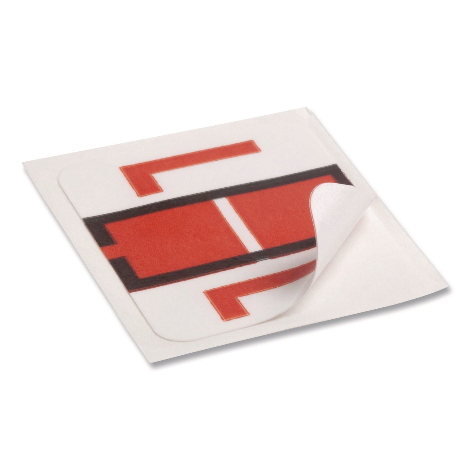 Smead BCCR Bar-Style Color-Coded Labels - L - x 1 1/4" Width x 1" Length - Dark Orange - Laminated - 1 Roll