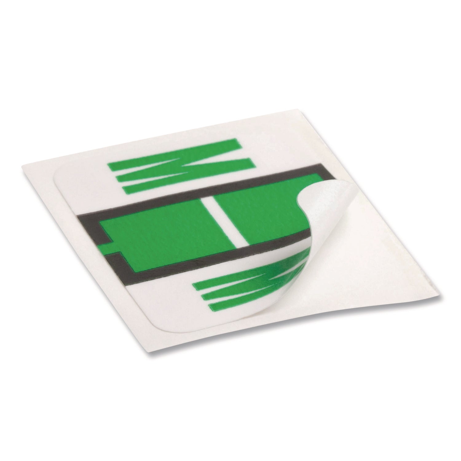 Smead BCCR Bar-Style Color-Coded Labels - M - x 1 1/4" Width x 1" Length - Light Green - Laminated - 1 Roll