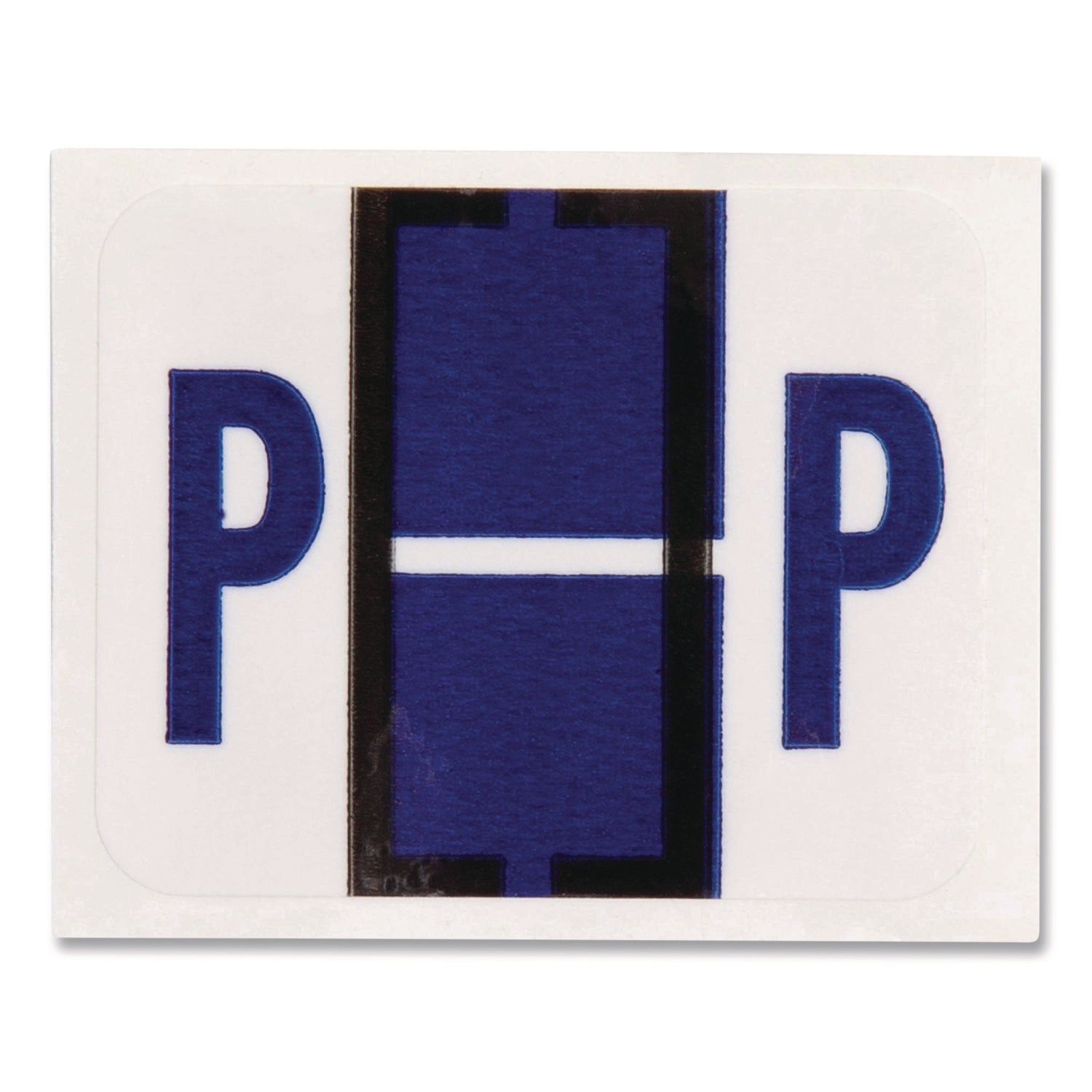 Smead BCCR Bar-Style Color-Coded Labels - P - x 1 1/4" Width x 1" Length - Violet - Laminated - 1 Roll