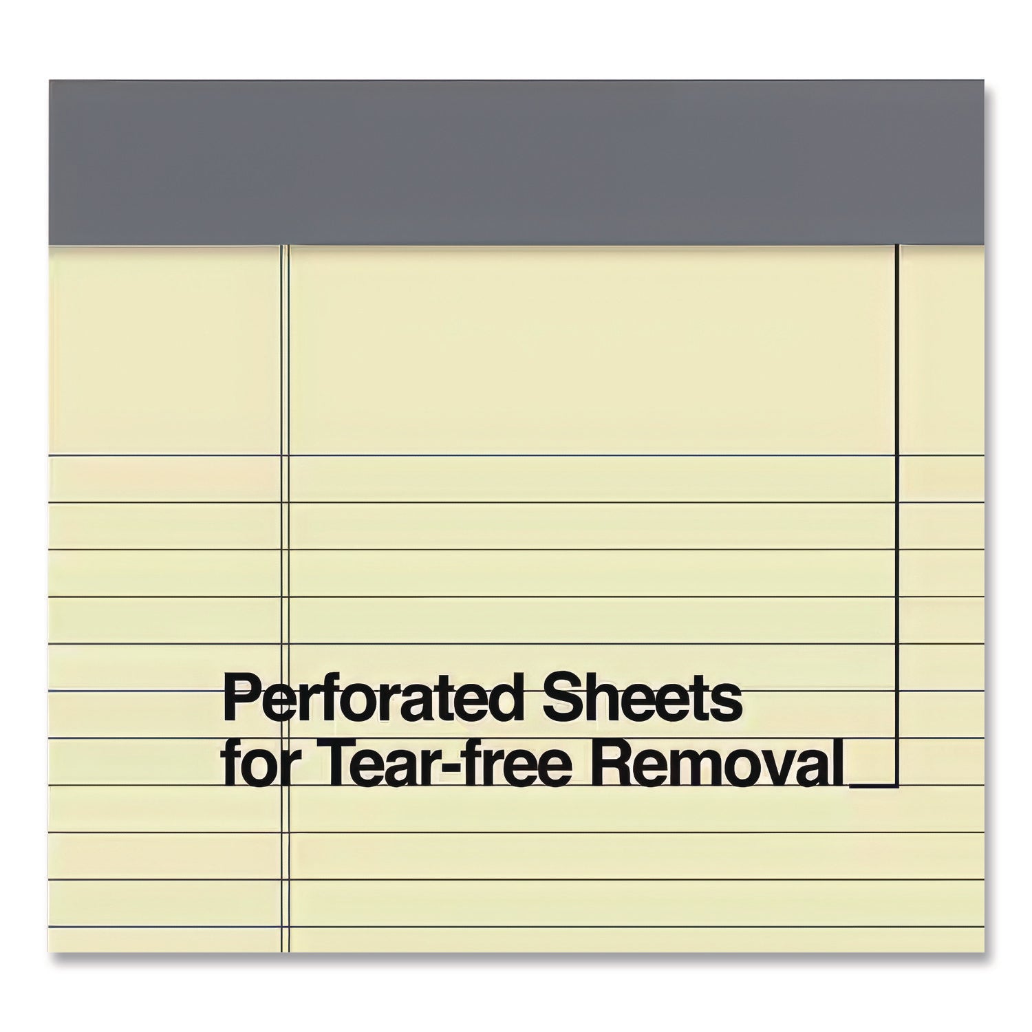 Notepads, Narrow Rule, 50 Canary-Yellow 8.5 X 11.75 Sheets, 12/pack