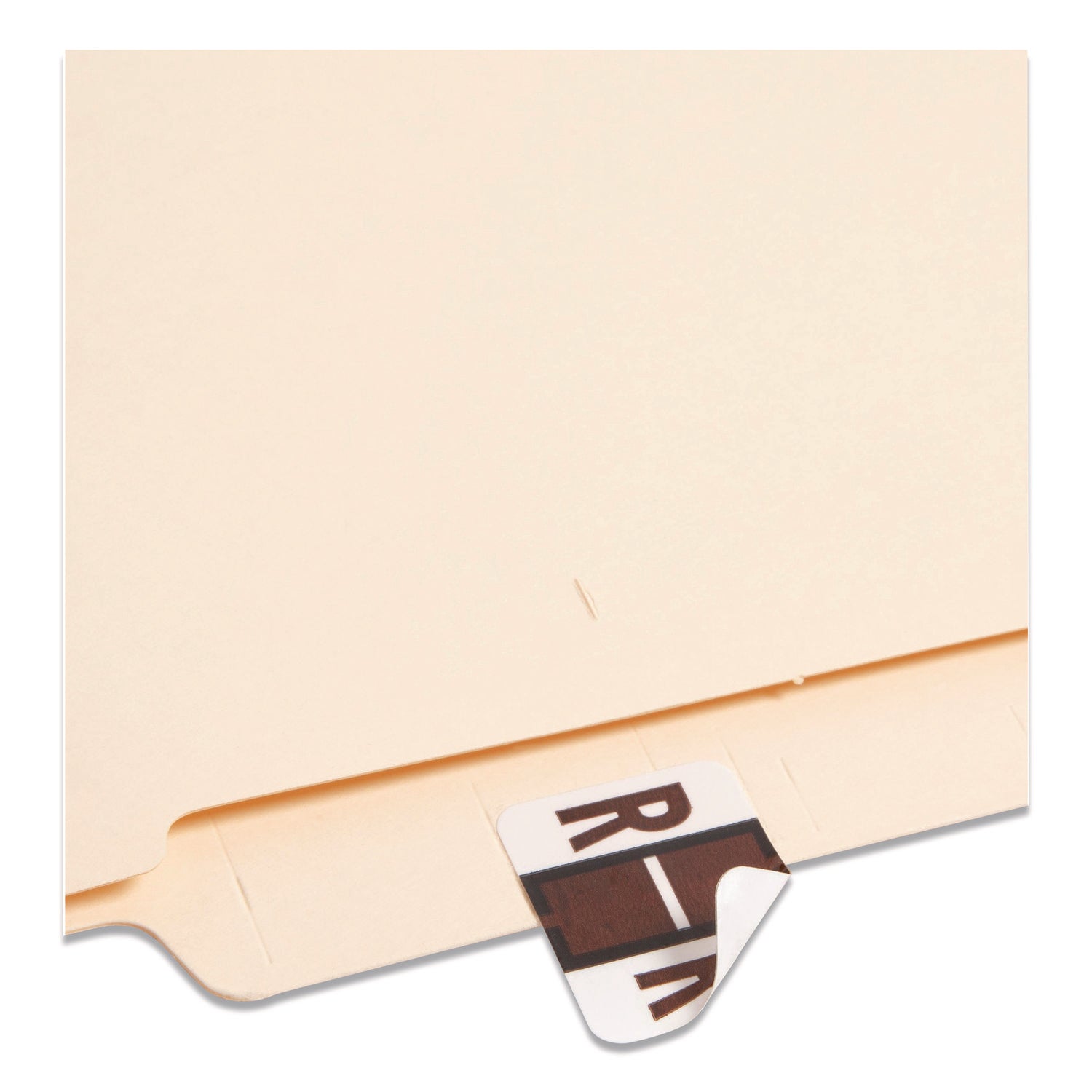 Smead BCCR Bar-Style Color-Coded Labels - R - x 1 1/4" Width x 1" Length - Brown - Laminated - 1 Roll