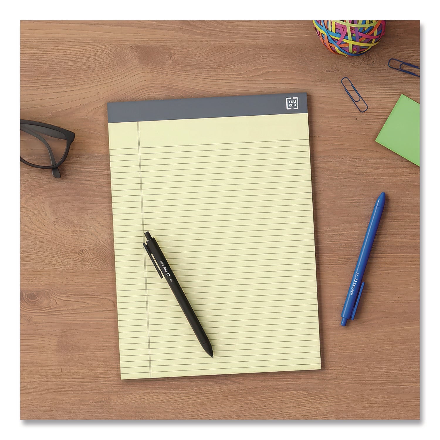 Notepads, Narrow Rule, 50 Canary-Yellow 8.5 X 11.75 Sheets, 12/pack
