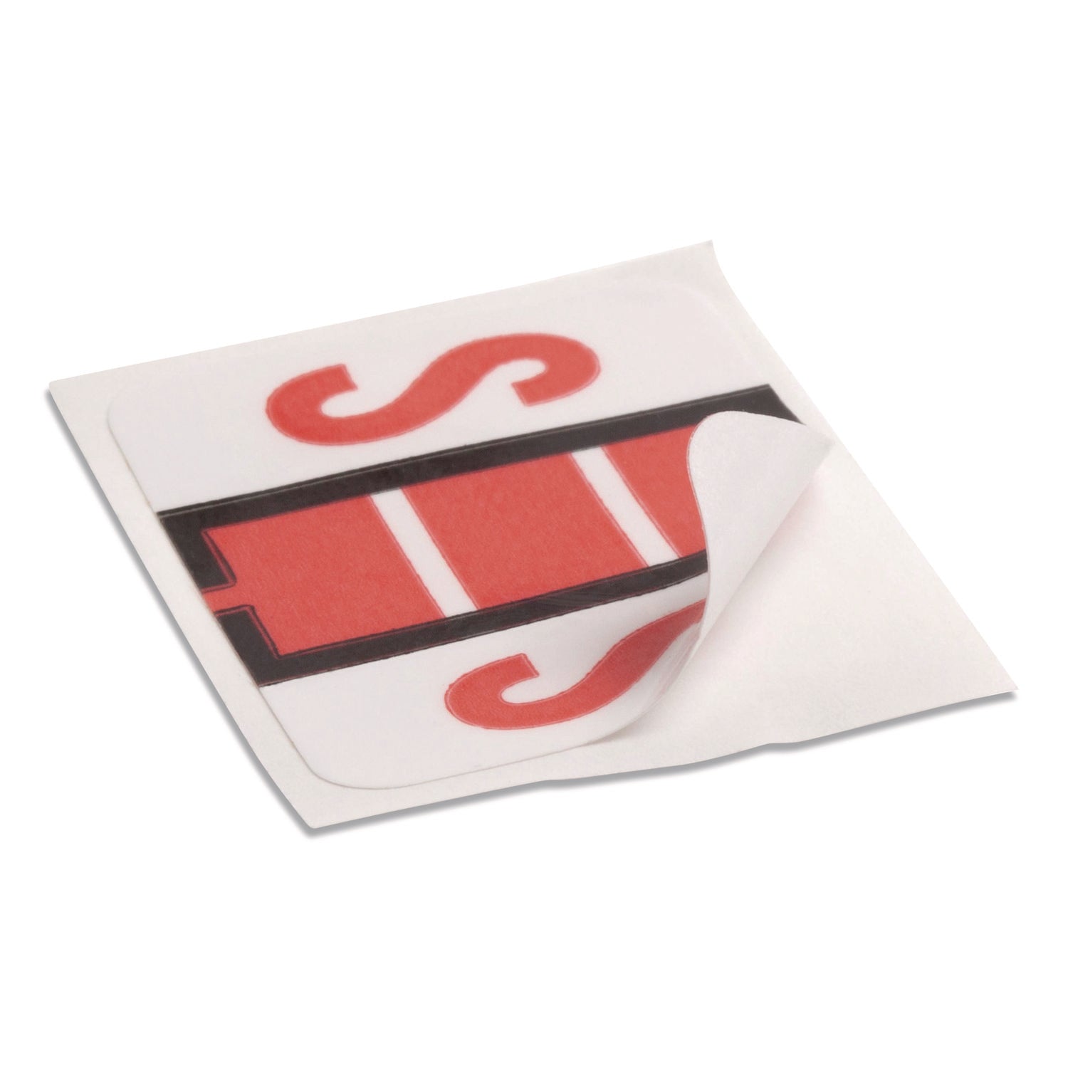 Smead BCCR Bar-Style Color-Coded Labels - S - x 1 1/4" Width x 1" Length - Pink - Laminated - 1 Roll
