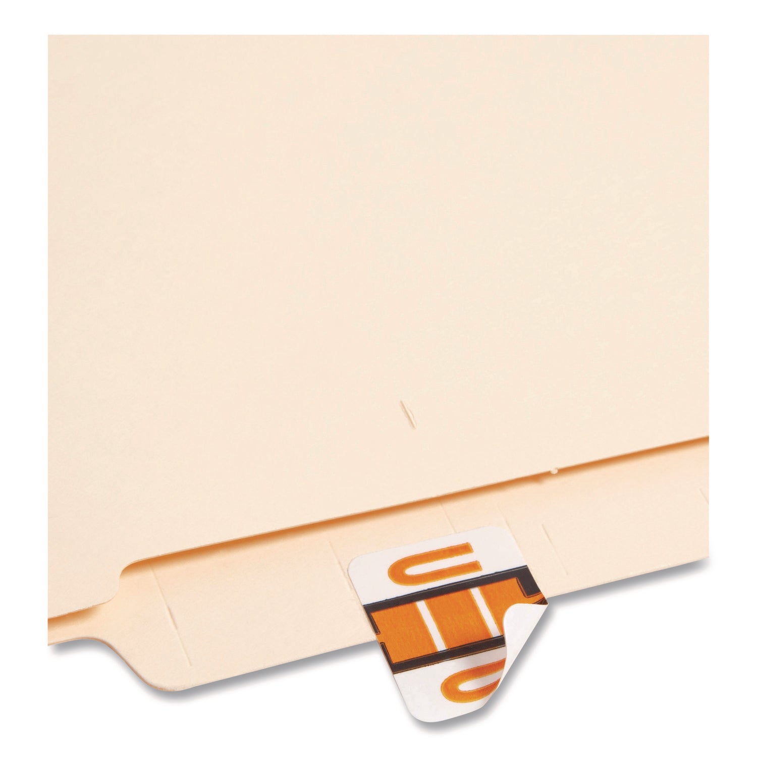 Smead BCCR Bar-Style Color-Coded Labels - U - x 1 1/4" Width x 1" Length - Light Orange - Laminated - 1 Roll