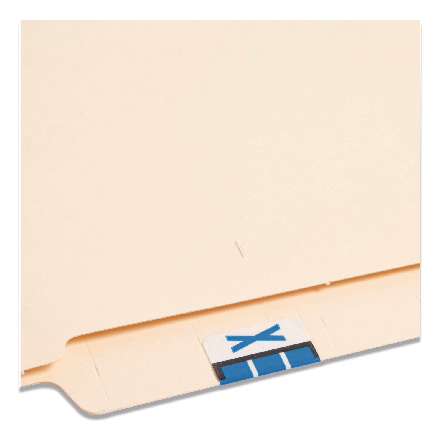 Smead BCCR Bar-Style Color-Coded Labels - X - x 1 1/4" Width x 1" Length - Blue - Laminated - 1 Roll
