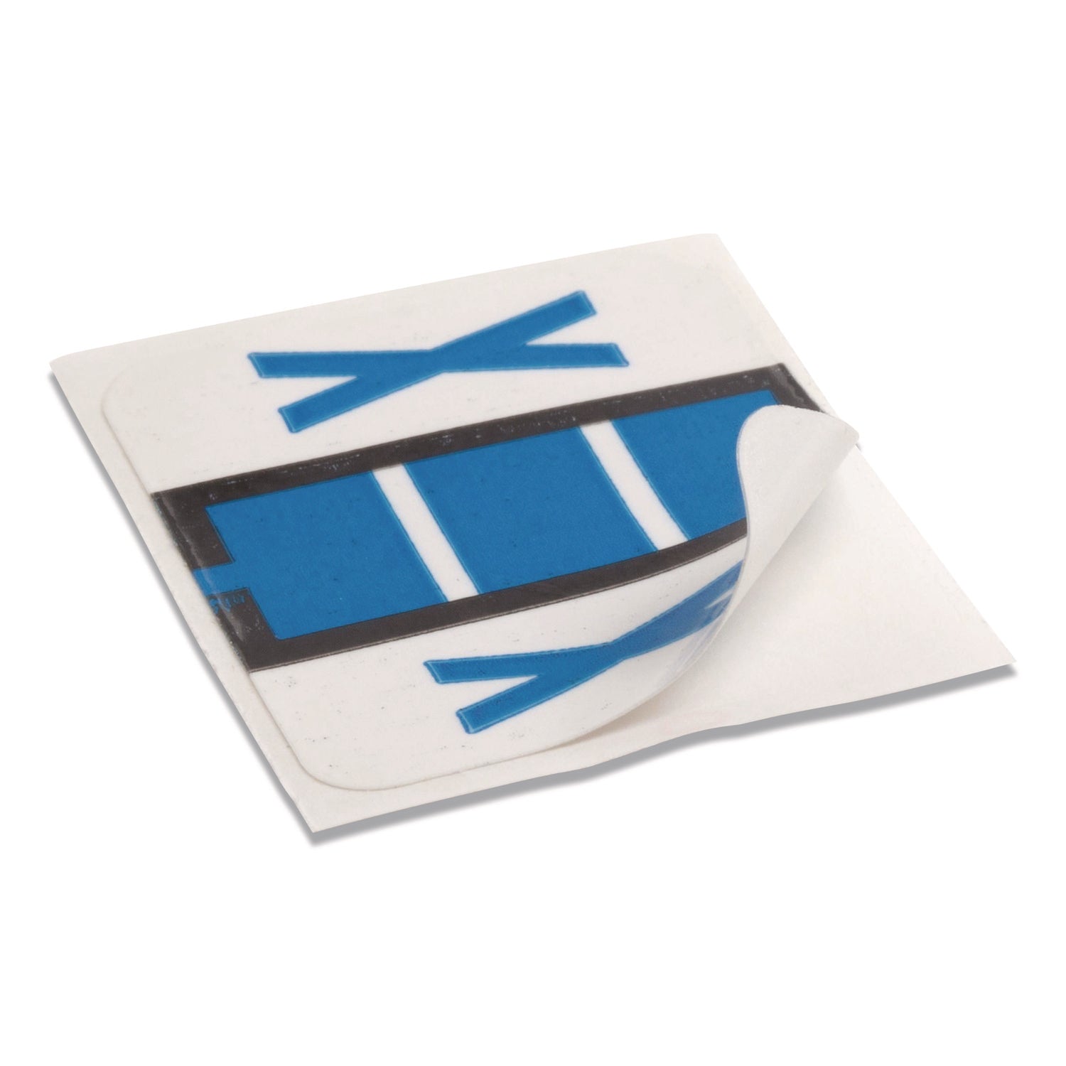Smead BCCR Bar-Style Color-Coded Labels - X - x 1 1/4" Width x 1" Length - Blue - Laminated - 1 Roll