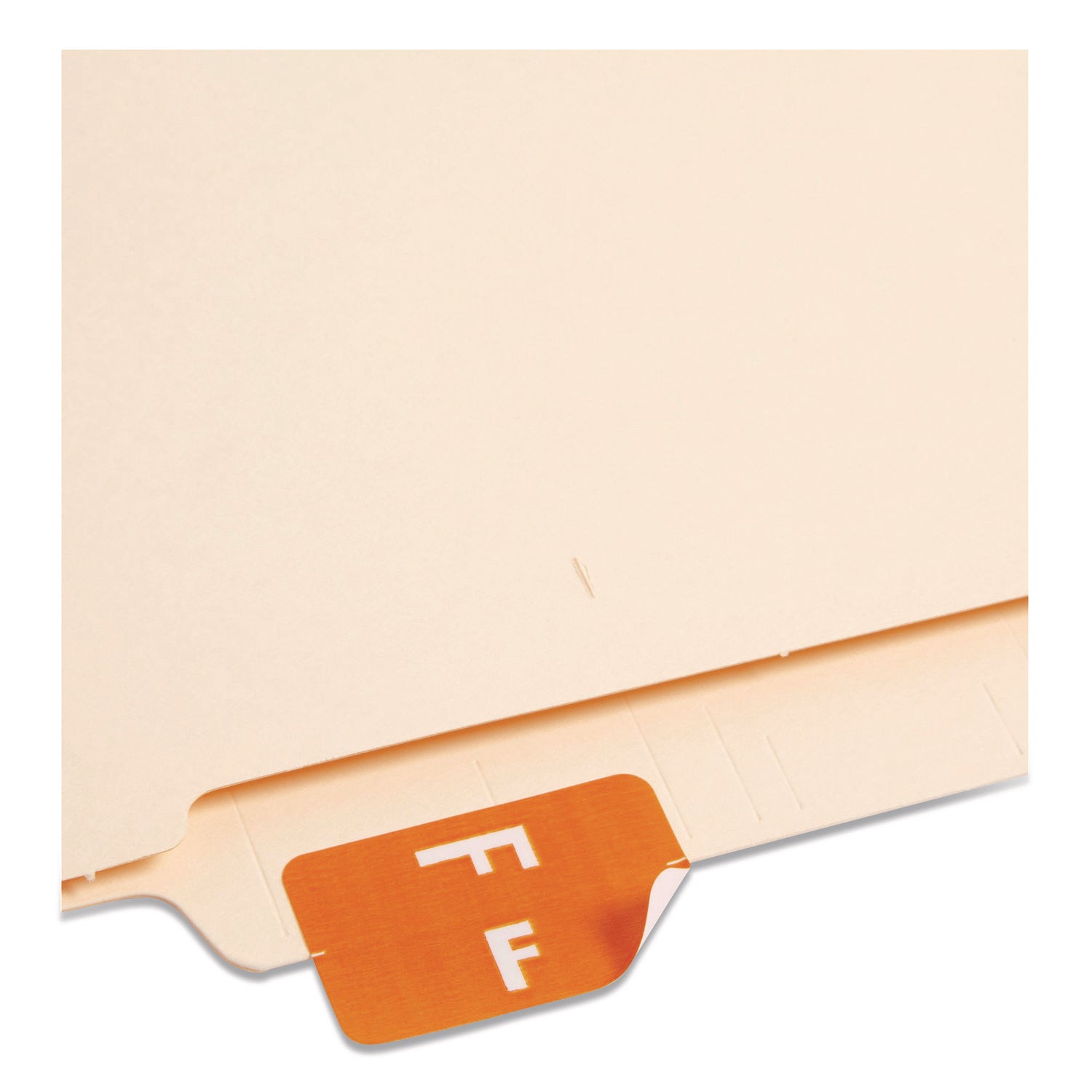 Smead AlphaZ ACCS Color-Coded Labels - F - x 1" Width x 1 5/8" Length - Orange - Laminated - 10 / Sheet - 1 Pack