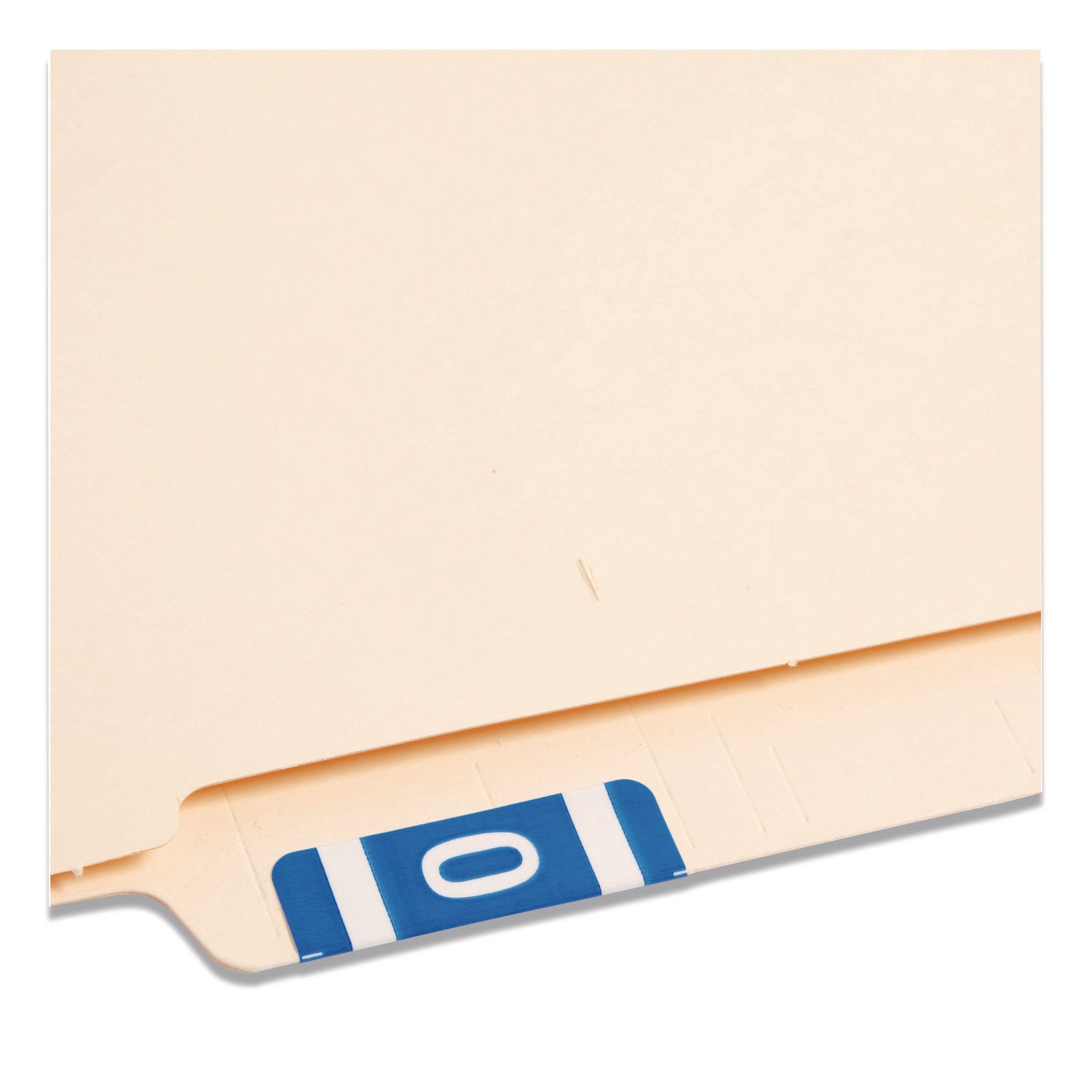 Smead AlphaZ ACCS Color-Coded Labels - O - x 1" Width x 1 5/8" Length - Dark Blue - Laminated - 10 / Sheet - 1 Pack