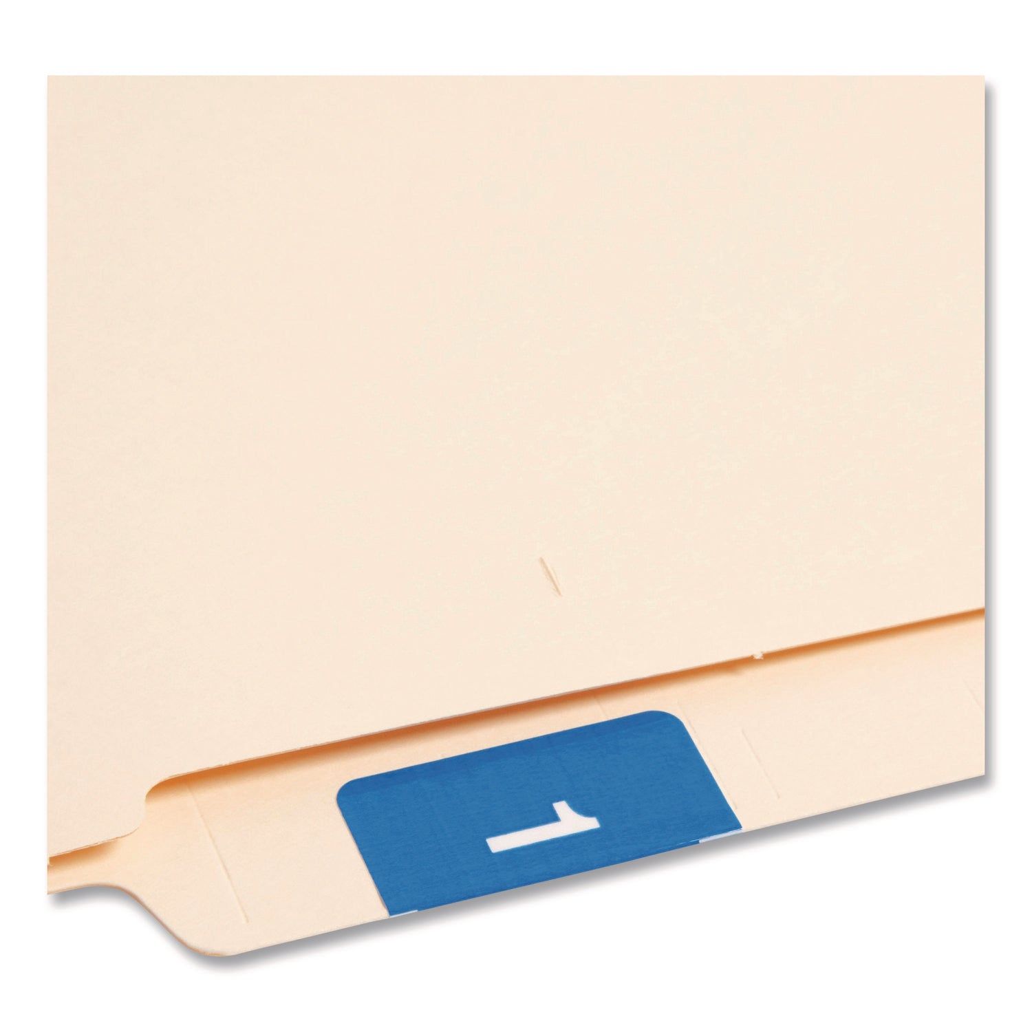 Smead DCC Color-Coded Numeric Labels - 1 - x 1 1/2" Width x 1 1/2" Length - Light Blue - Laminated - 250 / Roll