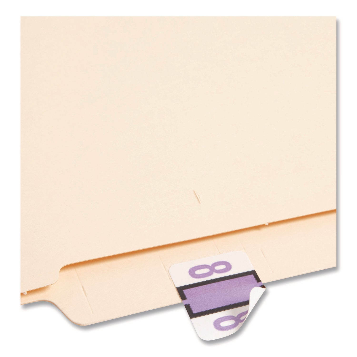 Smead BCCRN Bar-Style Color-Coded Labels - 8 - x 1 1/4" Width x 1" Length - Lavender - Laminated - 500 / Roll