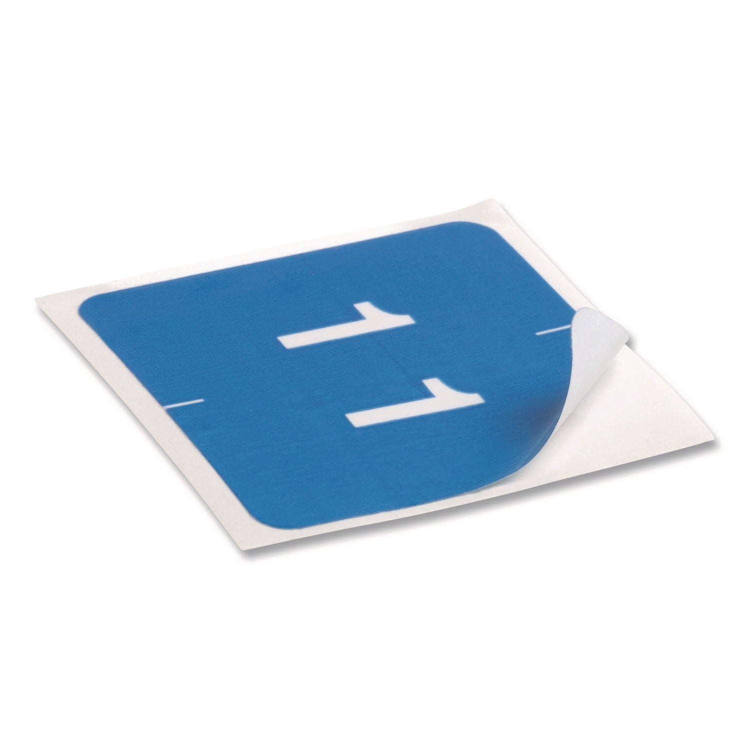 Smead DCC Color-Coded Numeric Labels - 1 - x 1 1/2" Width x 1 1/2" Length - Light Blue - Laminated - 250 / Roll