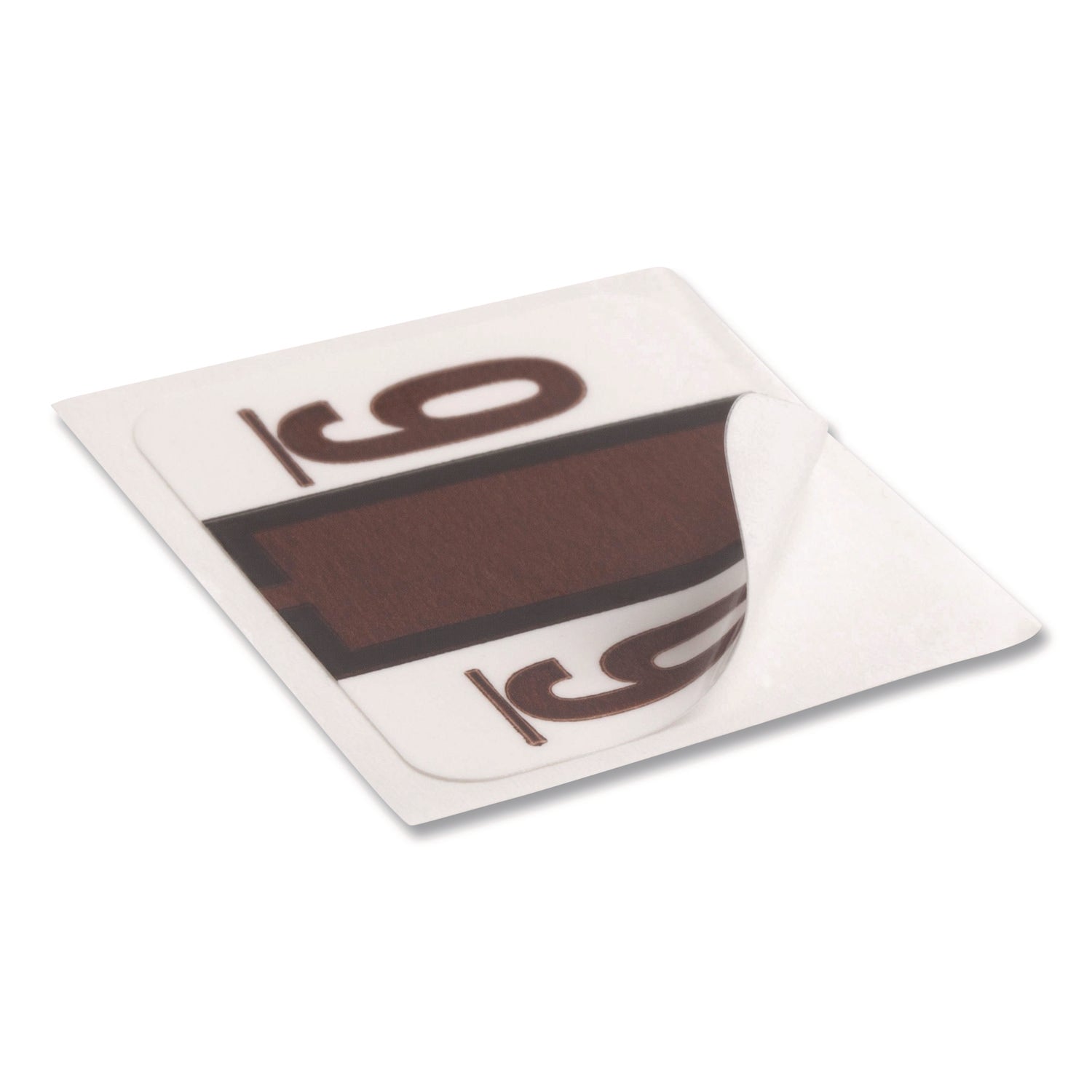 Smead BCCRN Bar-Style Color-Coded Labels - 9 - x 1 1/4" Width x 1" Length - Brown - Laminated - 500 / Roll