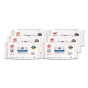 Bleach Germicidal Wipes, Disinfectant Wipes, 1-Ply, 6.75 x 9, Unscented, White, 100 Wipes/Flex-Pack, 6 Flex-Packs/Carton