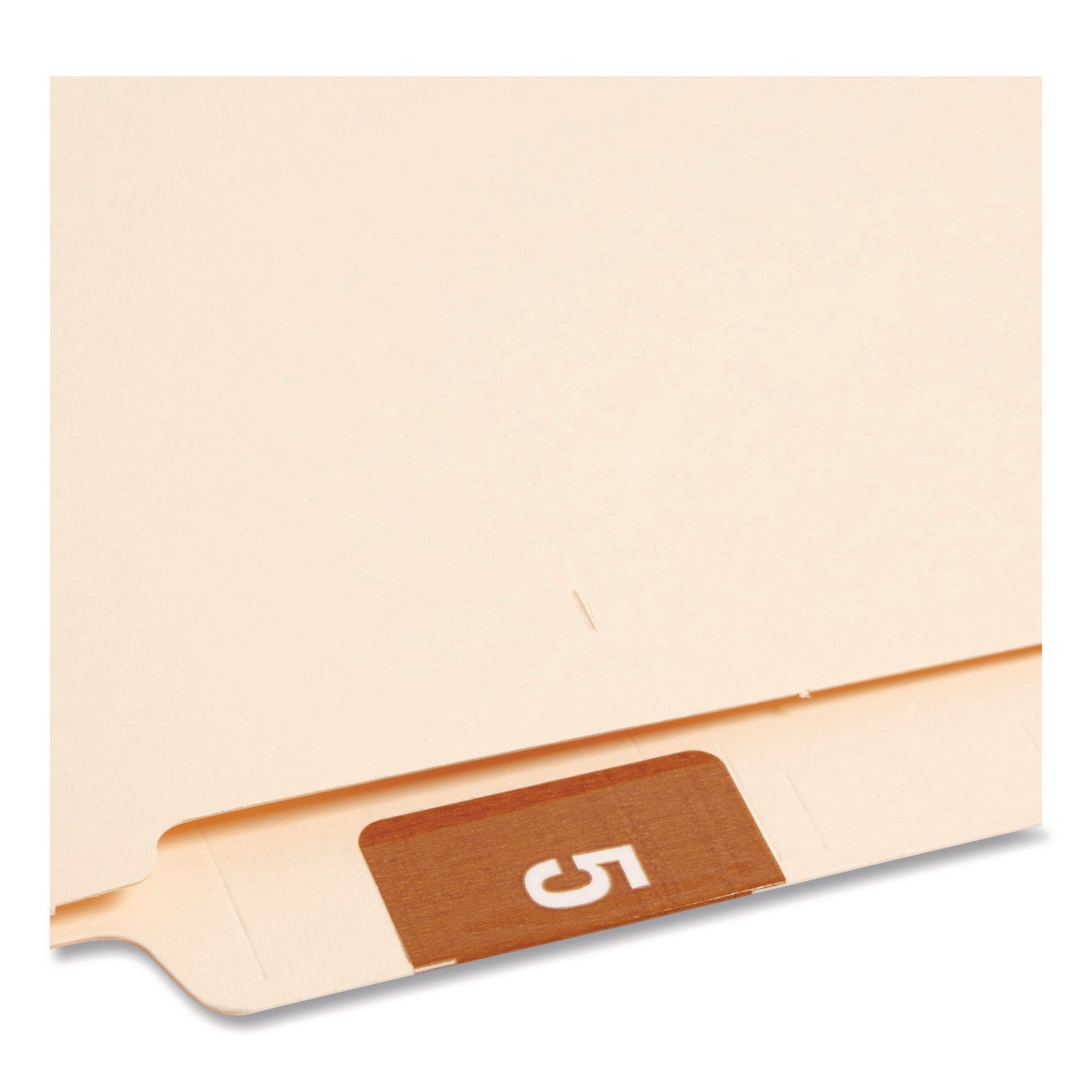 Smead DCC Color-Coded Numeric Labels - 5 - x 1 1/2" Width x 1 1/2" Length - Brown - Laminated - 250 / Roll
