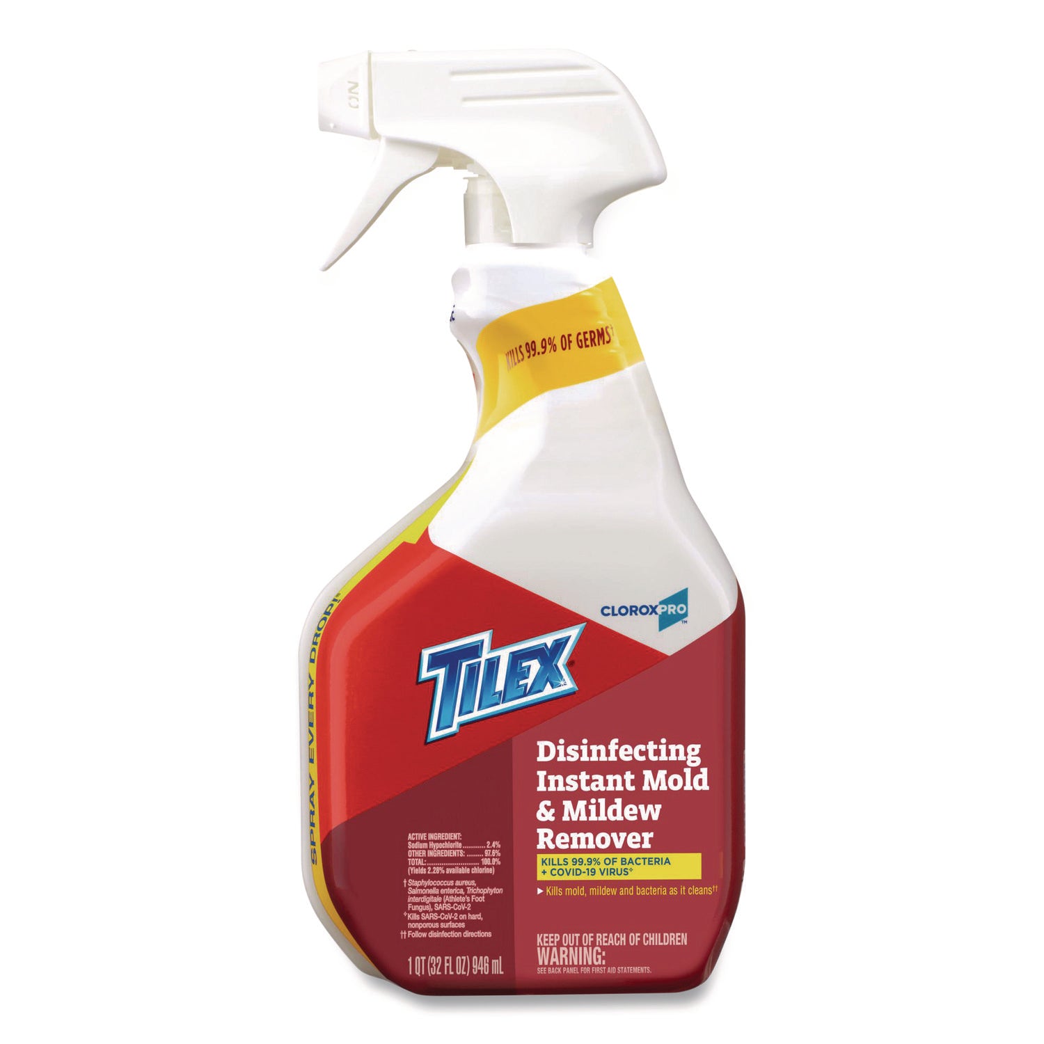 CloroxPro Disinfecting Instant Mold and Mildew Remover, 32 oz Smart Tube Spray
