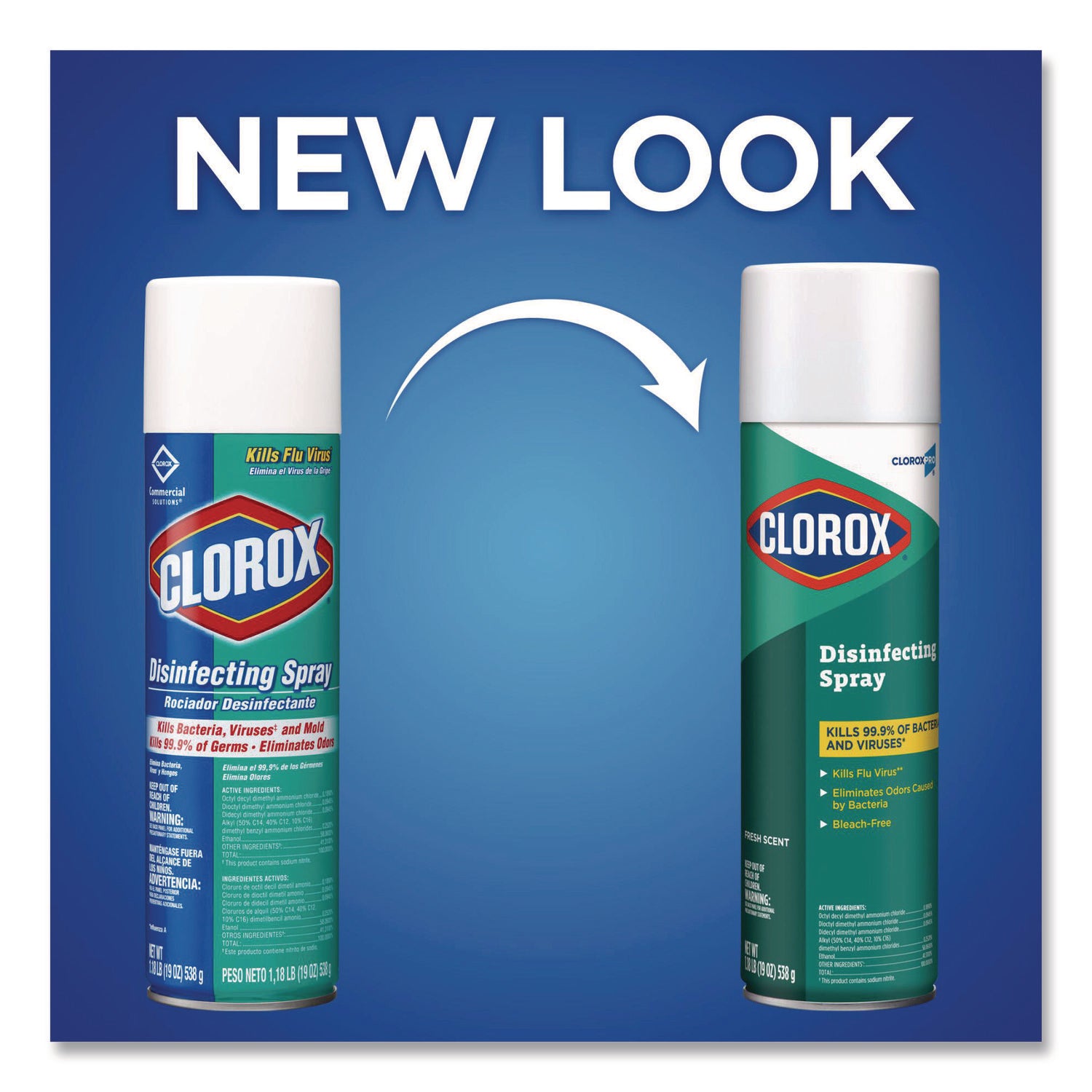 Disinfecting Spray, Fresh, 19 Oz Aerosol Spray, 12/carton