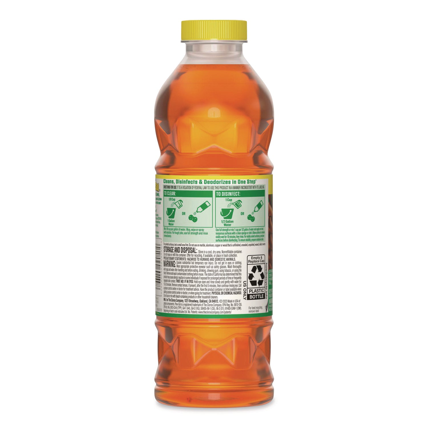 Multi-Surface Cleaner Disinfectant Concentrated, Pine Scent, 20 oz Bottle, 8/Carton