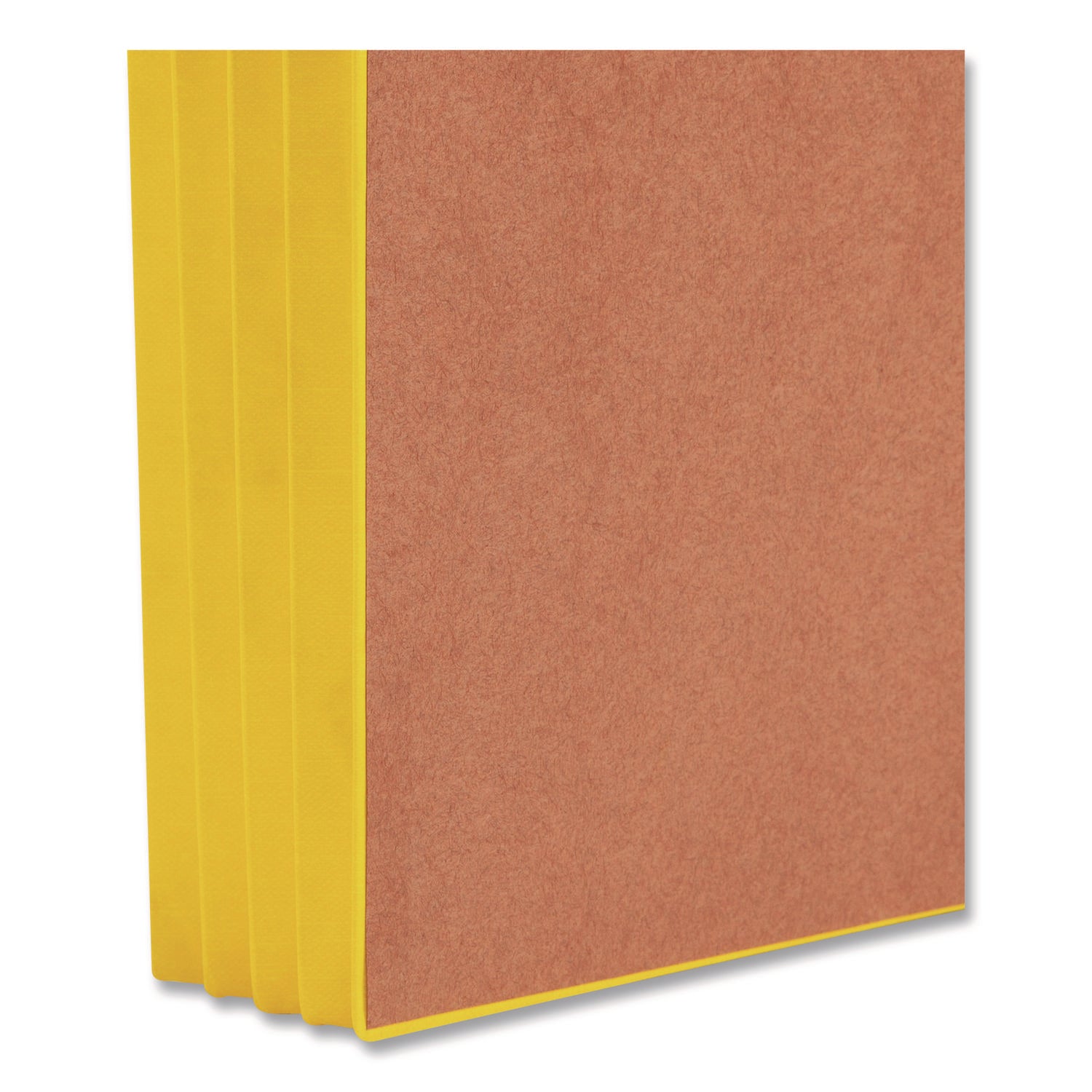 Smead Straight Tab Cut Letter Recycled File Pocket - 8 1/2" x 11" - 3 1/2" Expansion - 1 Pocket(s) - End Tab Location - 2 Plys - Redrope - Yellow - 30% Recycled - 10 / Box