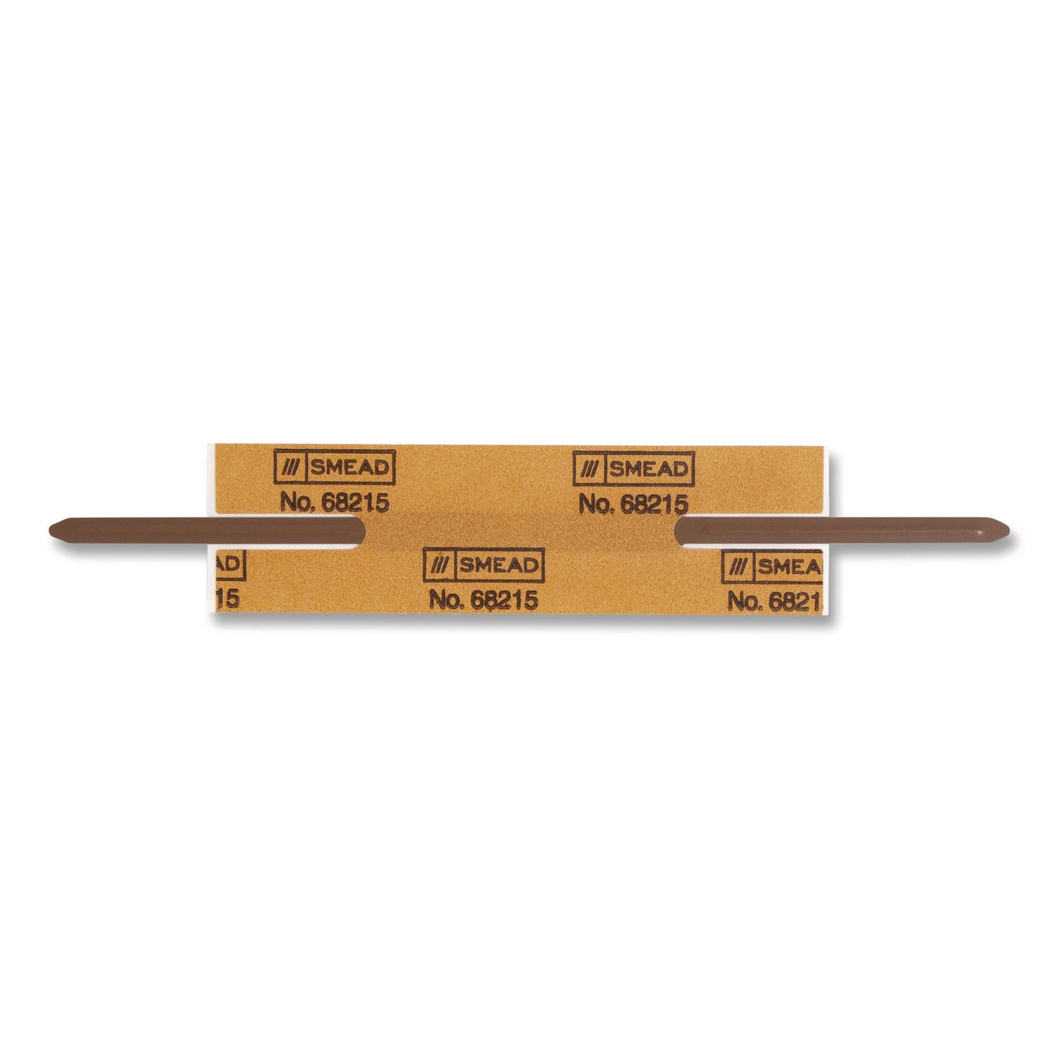 Smead Self-Adhesive Fasteners - 2" Size Capacity - for Folder - Reinforced, Self-adhesive, Durable - Brown - Steel - 100 / Box