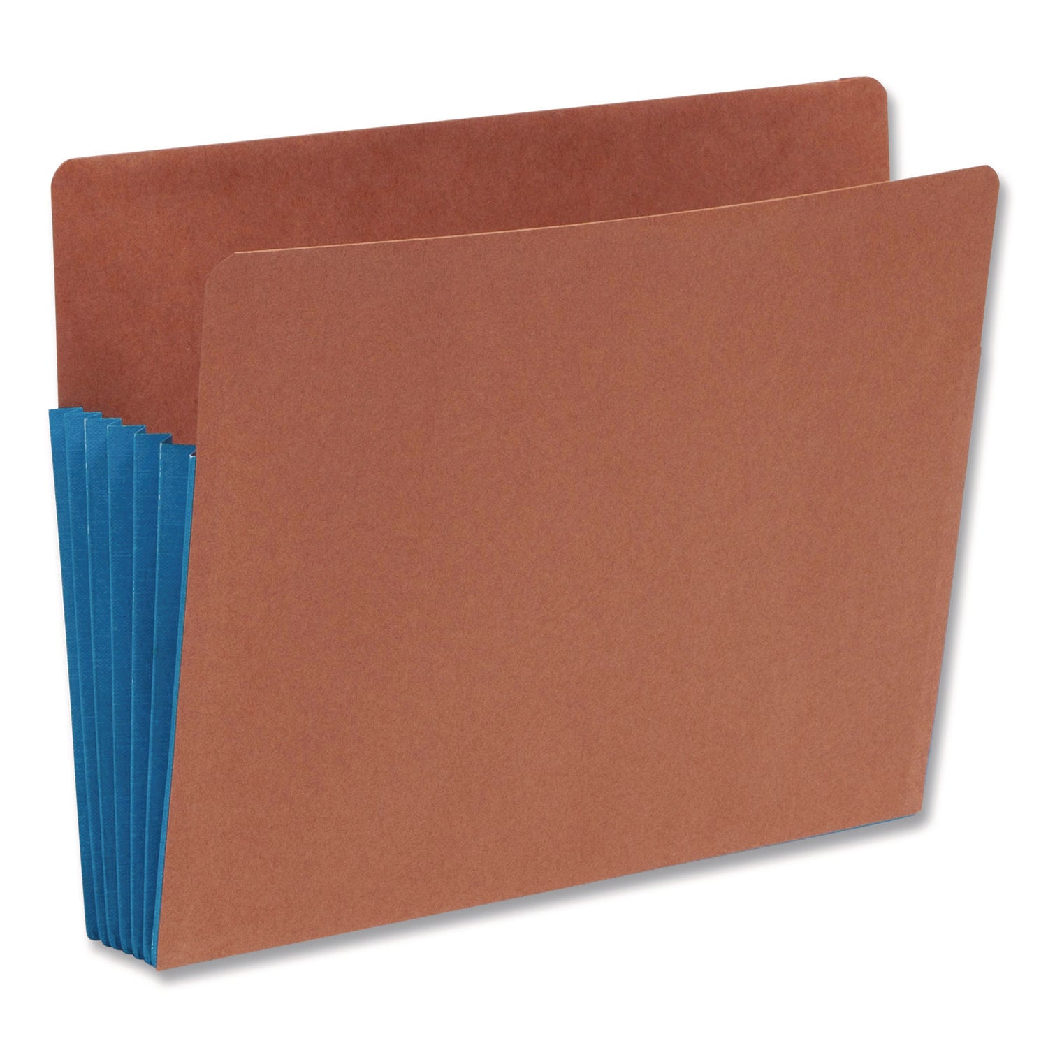 8 1/2" x 11" - 5 1/4" Expansion - 2 Plys - Redrope - Blue - Closed Sides, Reinforced Tab, Reinforced Gusset, Tear Proof - 30% Paper Recycled - 10 / Box