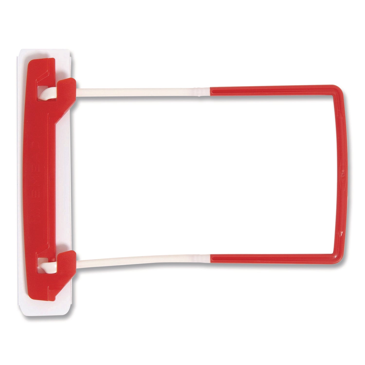 2" Size Capacity - for Folder - Flexible, Heavy Duty, Self-adhesive, Acid-free - Red, White - Poly - 100 / Box