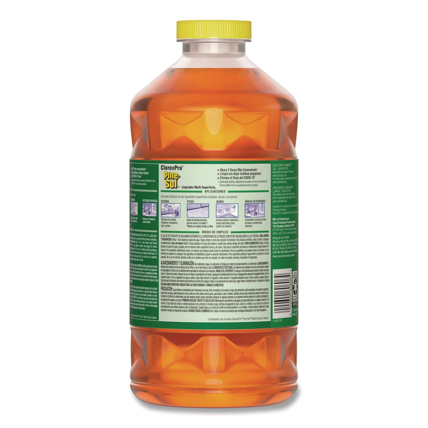 CloroxPro Multi-Surface Cleaner Disinfectant Concentrated, Original Pine, 80 oz Bottle