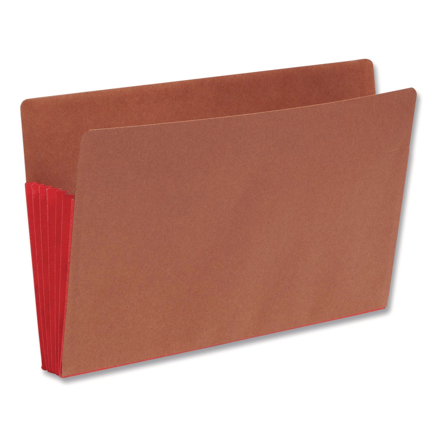 Smead TUFF Pocket Straight Tab Cut Legal Recycled File Pocket - 8 1/2" x 14" - 5 1/4" Expansion - 12.5 pt. - 2 Plys - Tyvek, Redrope - Red - Embossed - 30% Recycled - 10 / Box