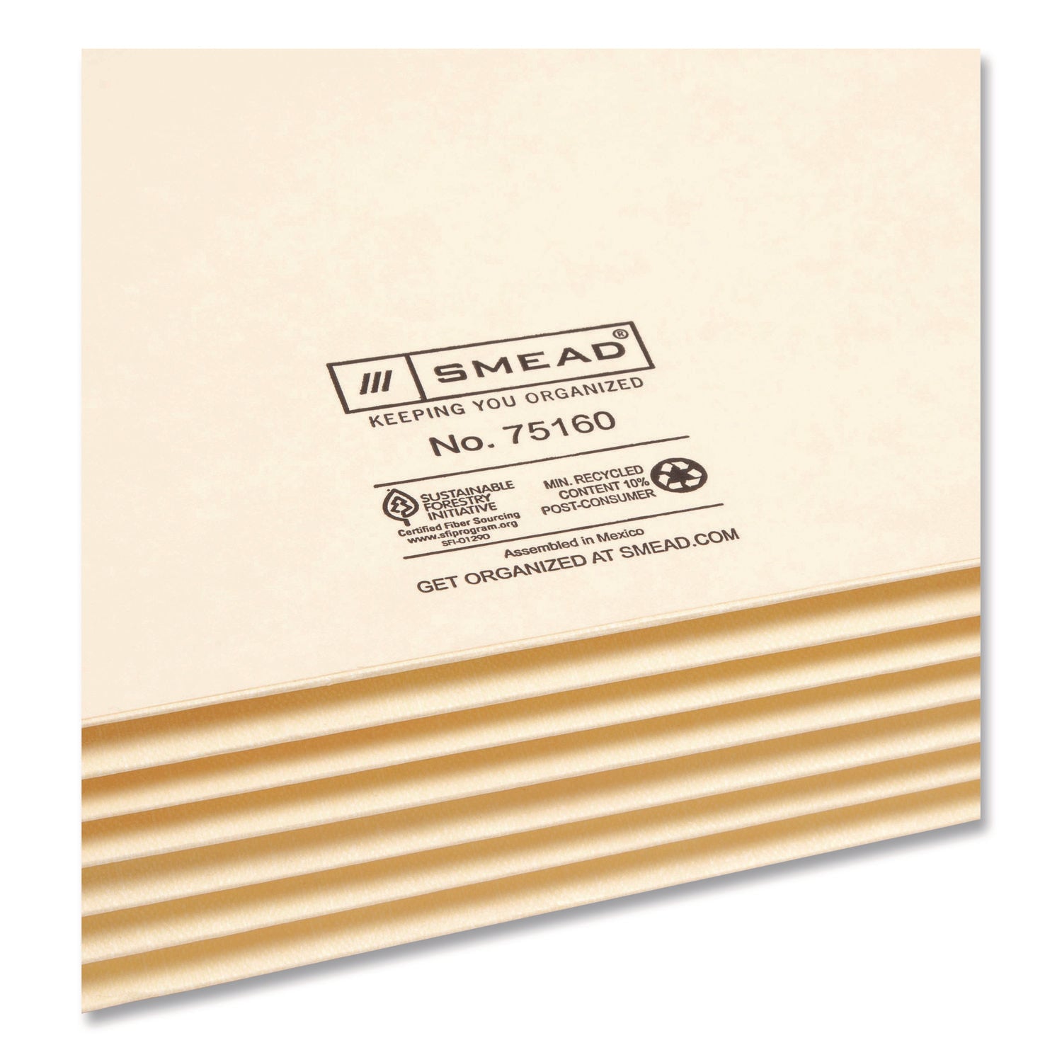 8 1/2" x 11" - 700 Sheets Capacity - 5 1/4" Expansion - 2 Plys - 10% Recycled - 1 Pack