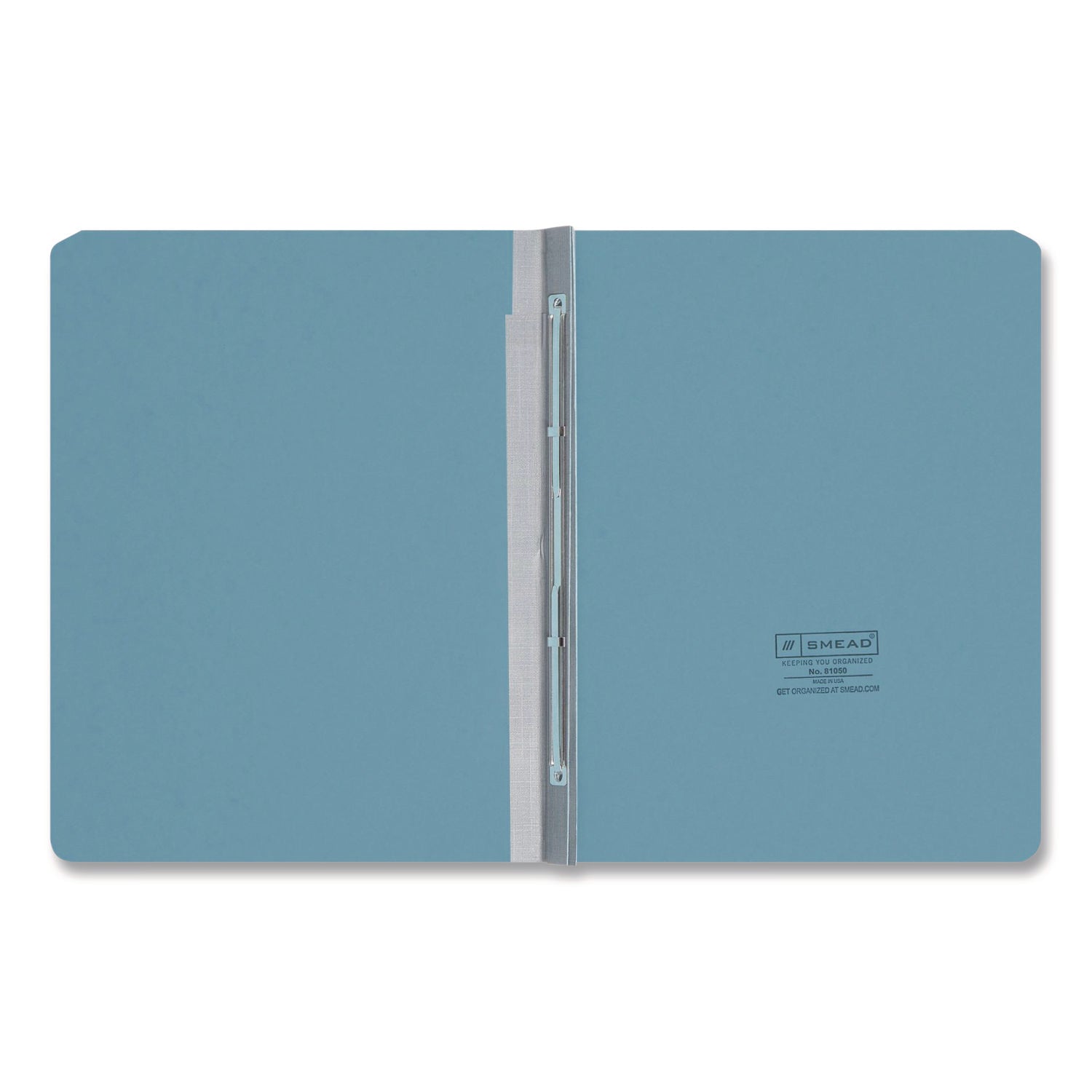 Smead Letter Recycled Fastener Folder - 8 1/2" x 11" - 3" Expansion - 1 Fastener(s) - 25 pt. - Pressboard - Blue - 100% Paper Recycled - 1 Each