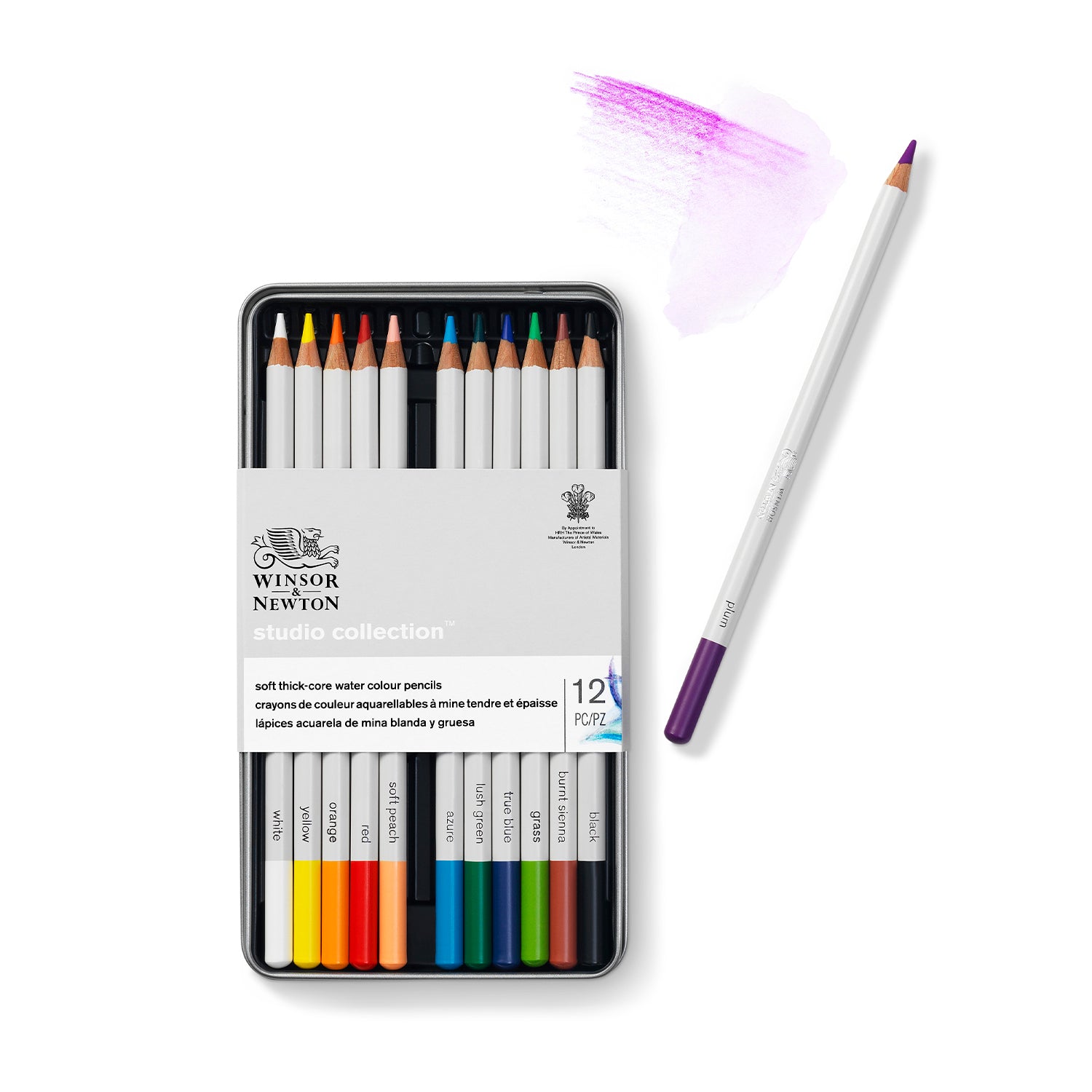 WN Studio Collection Watercolour Pencil Tin - 12pc