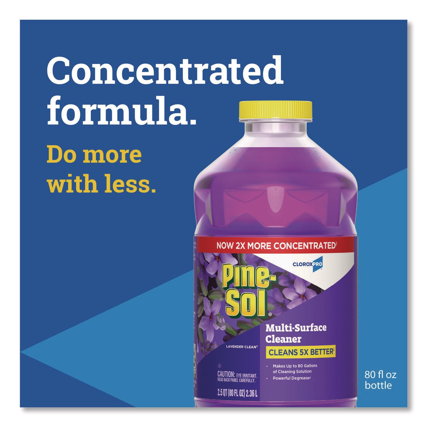 CloroxPro Multi-Surface Cleaner Concentrated, Lavender Clean Scent, 80 oz Bottle