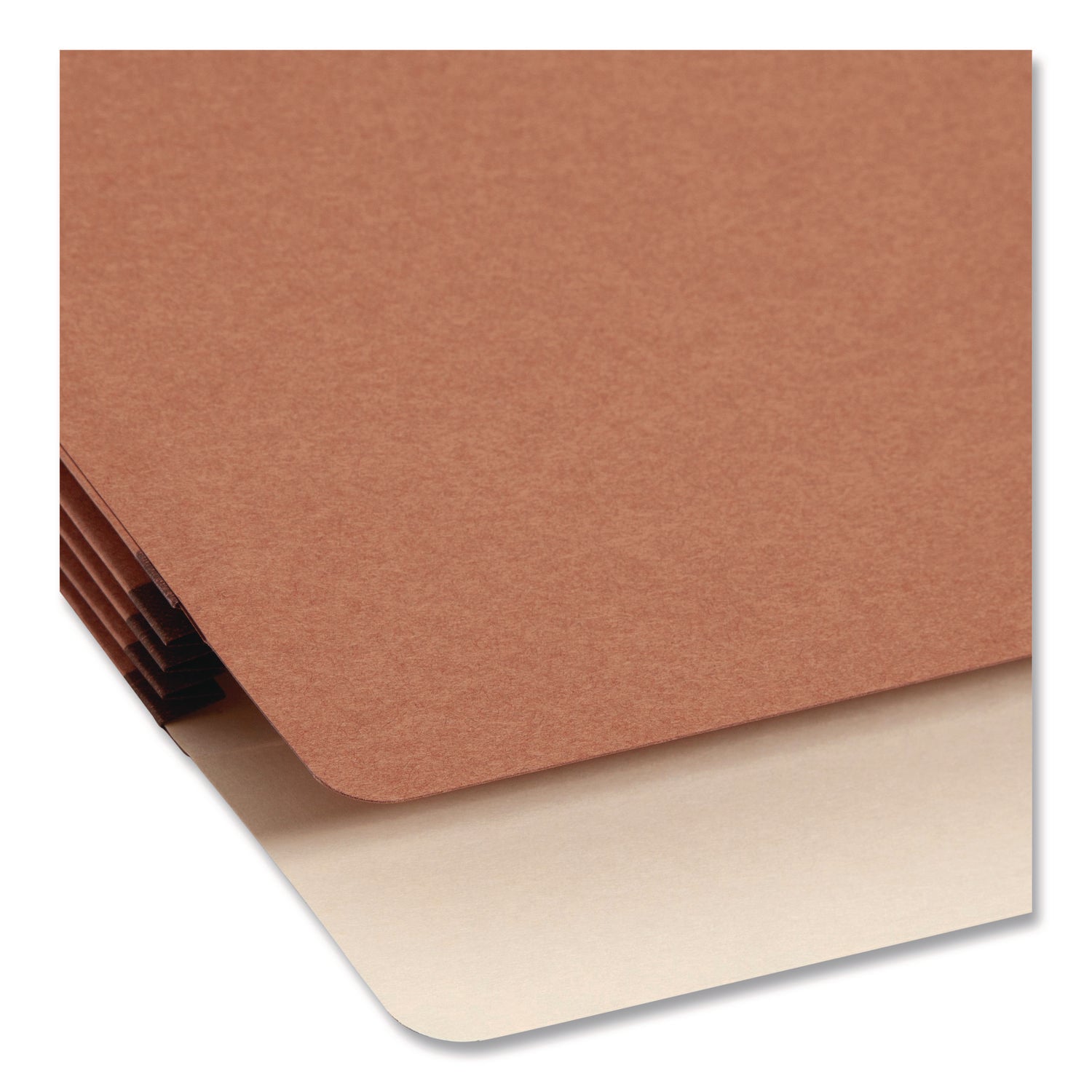 Smead SuperTab Straight Tab Cut Letter Recycled File Pocket - 8 1/2" x 11" - 3 1/2" Expansion - Redrope - Tear Resistant, Reinforced Gusset - 30% Recycled - 25 / Box