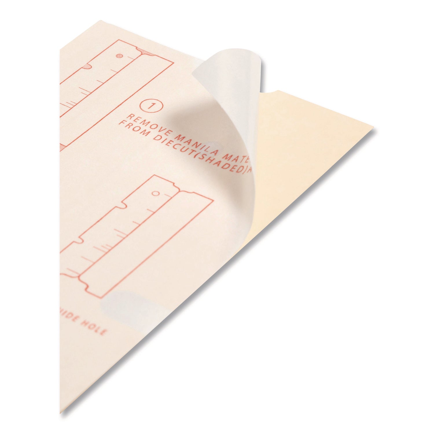 Smead Self-Adhesive End Tab Converters - End Tab(s) - 8" Tab Height - Letter/Legal - Permanent - Manila Tab(s) - 10% Recycled - 500 / Box