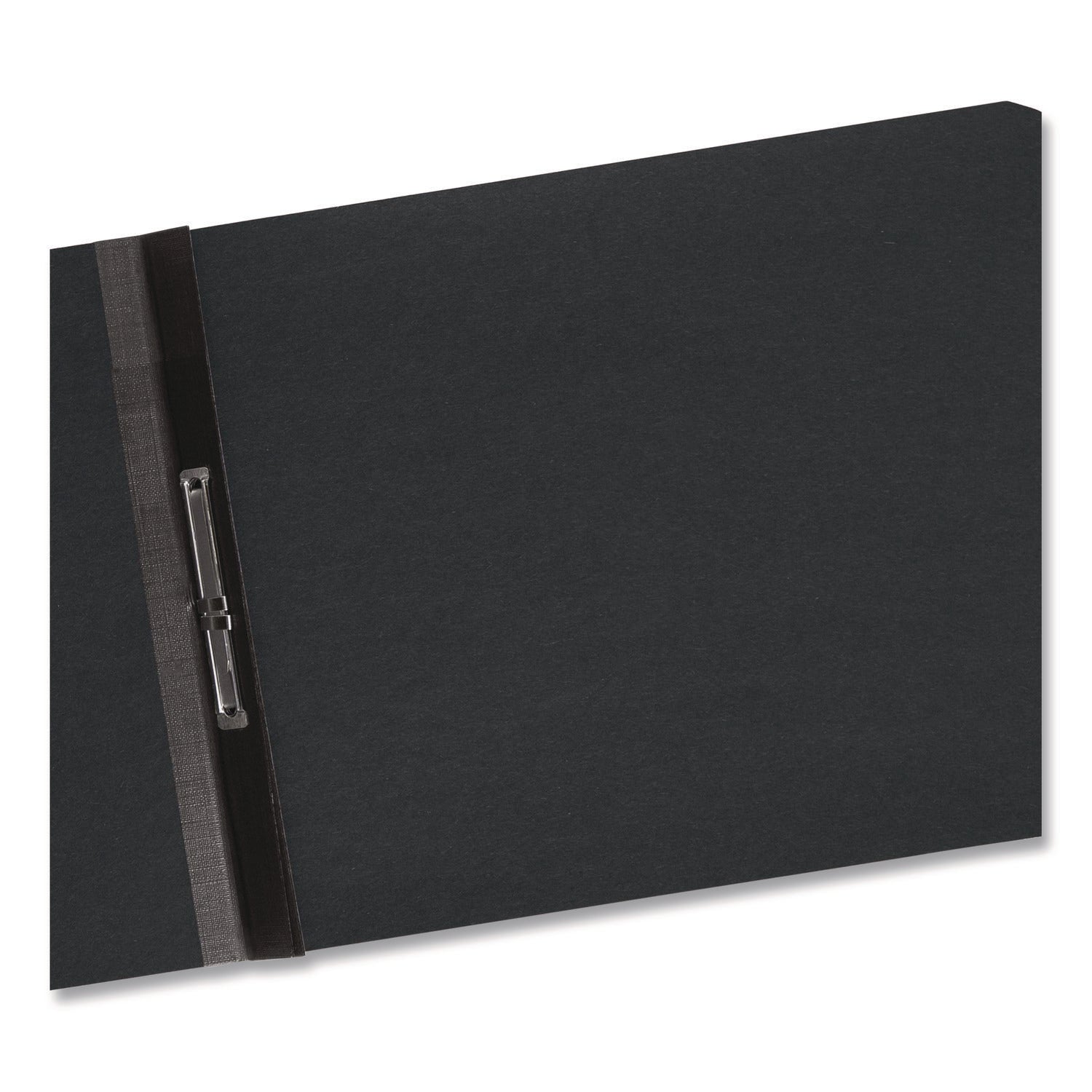 Smead Recycled Report Cover - 2" Folder Capacity - 8 1/2" x 11" - 2" Expansion - 1 Fastener(s) - 25 pt. - Pressboard - Black - Metal Compressor, Hinged - 100% Paper Recycled - 1 Each