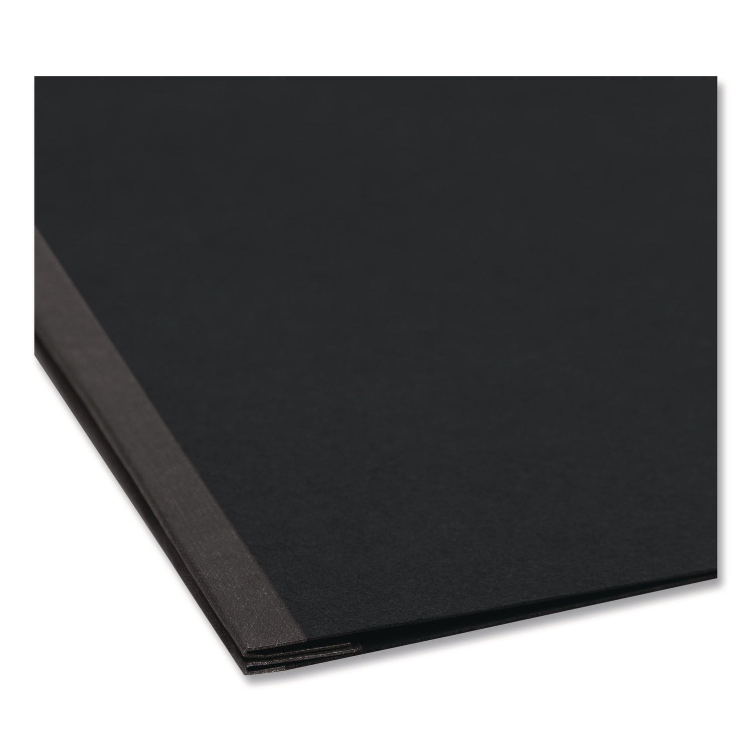 8 1/2" x 14" - 2" Expansion - 1 Fastener(s) - 2" for Folder - 25 pt. - Pressboard - Black - Reinforced Hinge, Heavy Duty, Moisture Resistant, Stain Resistant, Rounded Corner - 100% Recycled - 1 Each