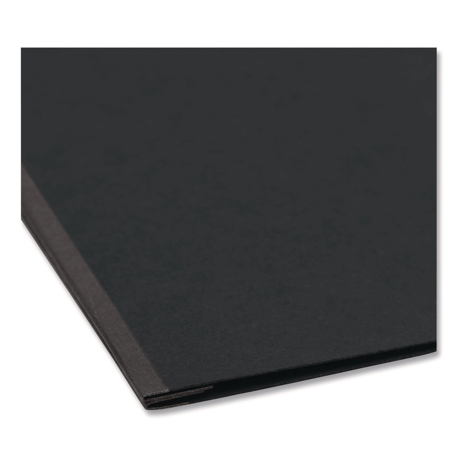 Smead Letter Recycled Fastener Folder - 3" Folder Capacity - 8 1/2" x 11" - 350 Sheets Capacity - 3" Expansion - 1 Fastener(s) - 25 pt. - Pressboard - Black - Metal Compressor, Hinged - 100% Paper Recycled - 1 Each