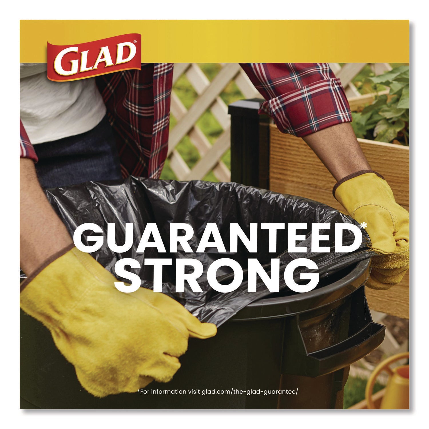 Guaranteed Strong Large Drawstring Trash Bags, Three-Ply, 30 gal, 1.05 mil, 30 x 33, Black, 28/Box