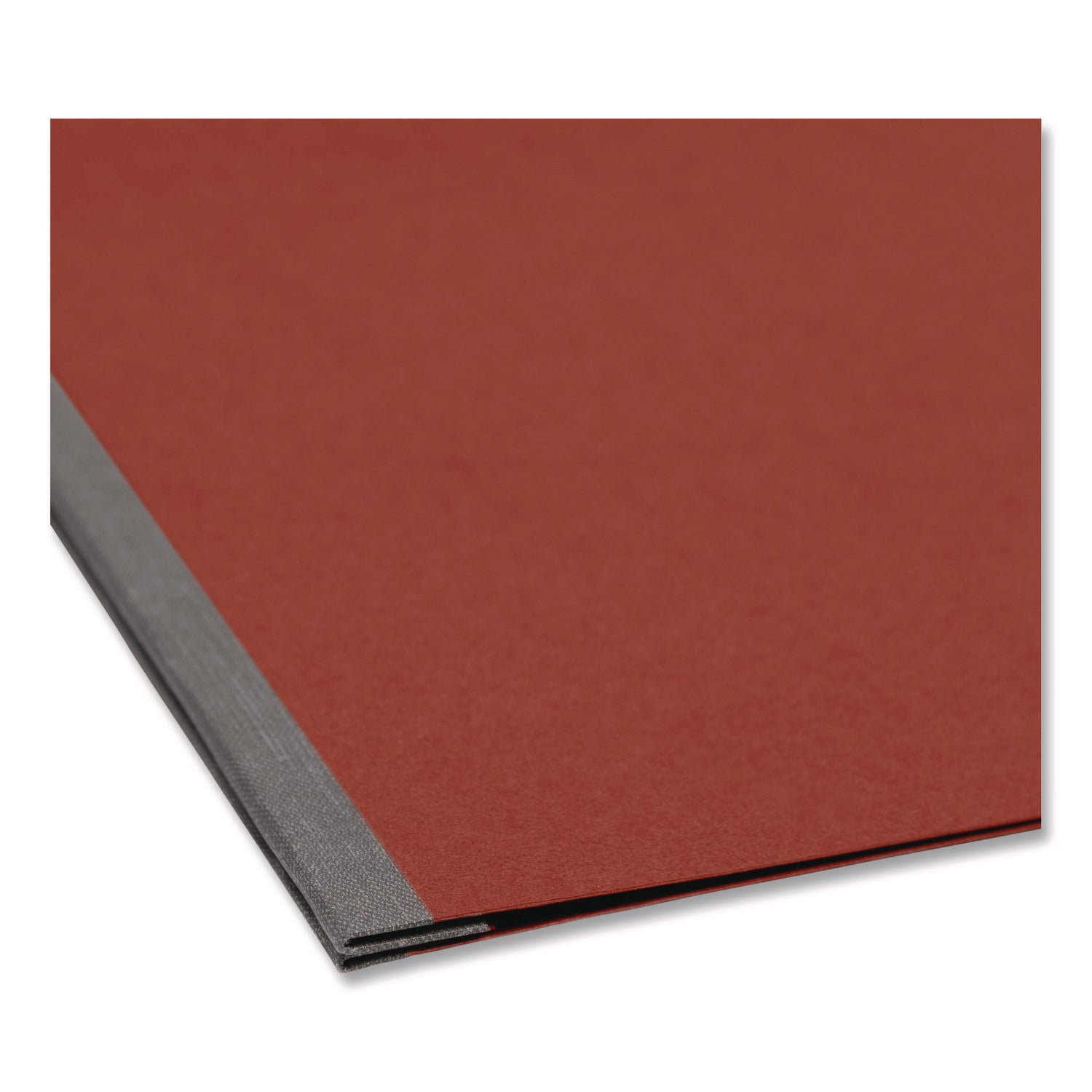 Smead Premium Pressboard Letter Recycled Fastener Folder - 8 1/2" x 11" - 2" Expansion - 1 Fastener(s) - 2" for Folder - 25 pt. - Pressboard - Red - Reinforced Hinge, Heavy Duty, Moisture Resistant, Stain Resistant - 100% Recycled - 1 Each
