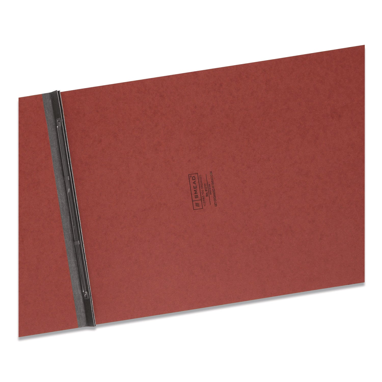 Smead Recycled Report Cover - 3" Folder Capacity - 11" x 17" - 3" Expansion - 1 Fastener(s) - 25 pt. - Pressboard - Red - Metal Compressor, Hinged - 100% Paper Recycled - 1 Each