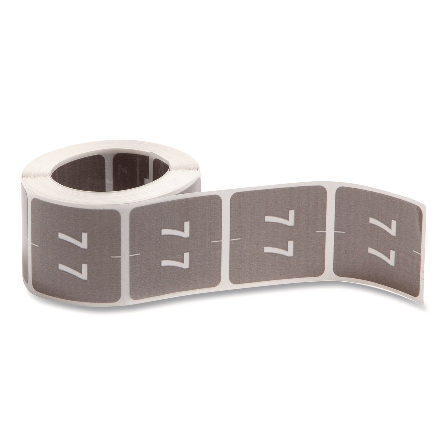 Smead DCC Color-Coded Numeric Labels - 7 - x 1 1/2" Width x 1 1/2" Length - Gray - Laminated - 250 / Roll