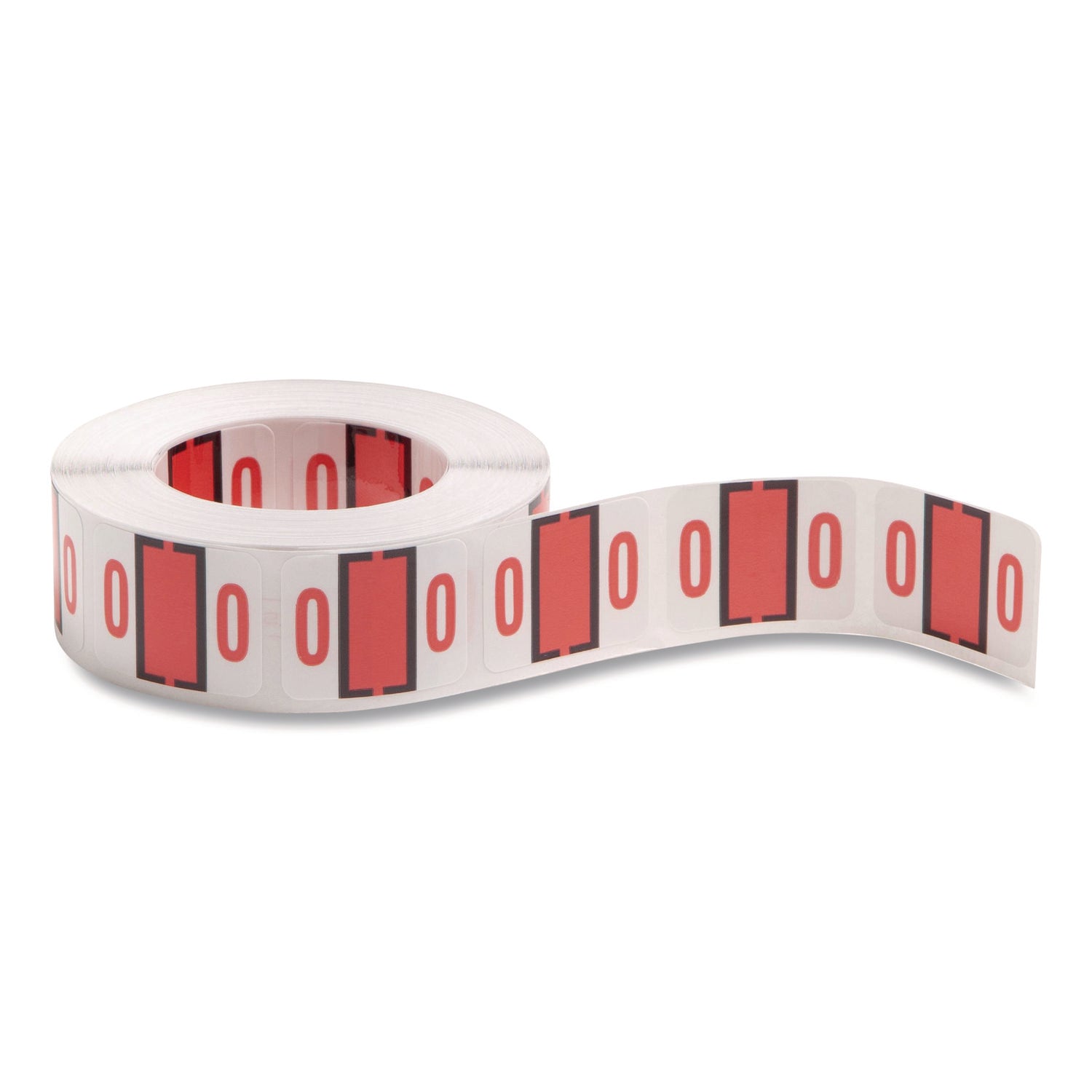 Smead BCCRN Bar-Style Color-Coded Labels - 0 - x 1 1/4" Width x 1" Length - Pink - Laminated - 500 / Roll