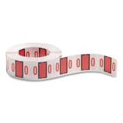 Smead BCCRN Bar-Style Color-Coded Labels - 0 - x 1 1/4" Width x 1" Length - Pink - Laminated - 500 / Roll