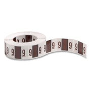 Smead BCCRN Bar-Style Color-Coded Labels - 9 - x 1 1/4" Width x 1" Length - Brown - Laminated - 500 / Roll