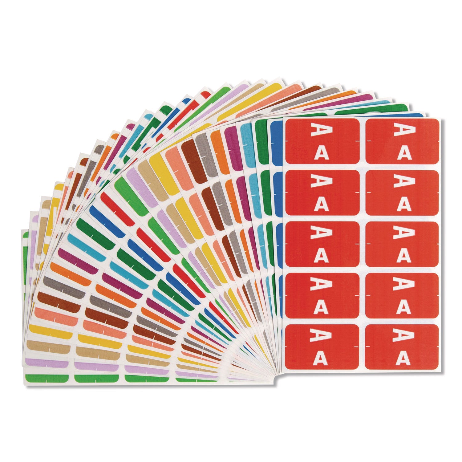 Smead AlphaZ ACCS Color-Coded Labels - A-Z - x 1" Width x 1 5/8" Length - Assorted - Laminated - 2200 / Box