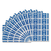Smead AlphaZ ACCS Color-Coded Labels - O - x 1" Width x 1 5/8" Length - Dark Blue - Laminated - 10 / Sheet - 1 Pack