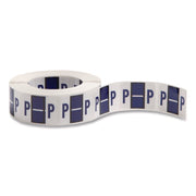 Smead BCCR Bar-Style Color-Coded Labels - P - x 1 1/4" Width x 1" Length - Violet - Laminated - 1 Roll